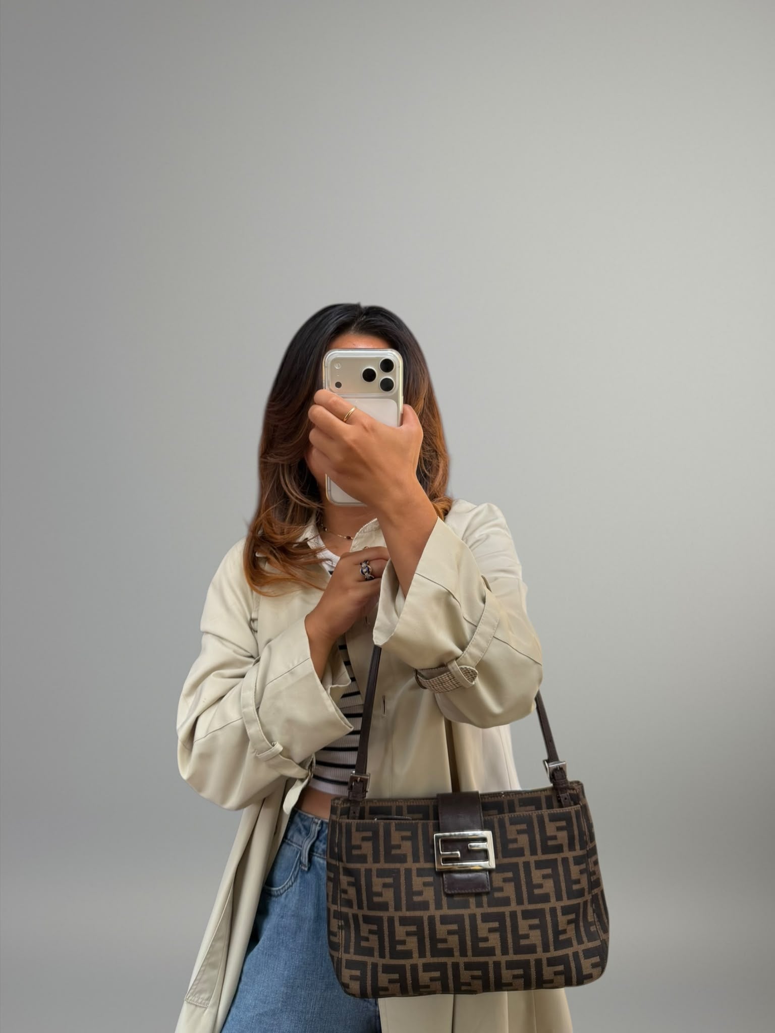 Fendi Baguette Zucca Tote