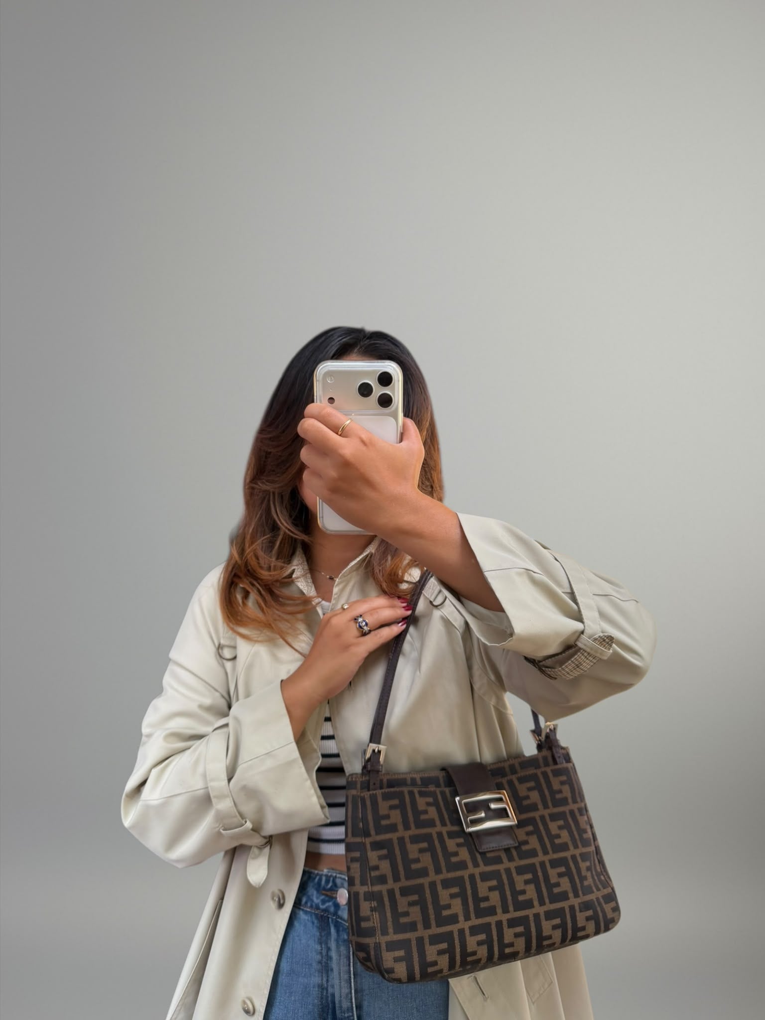 Fendi Baguette Zucca Tote