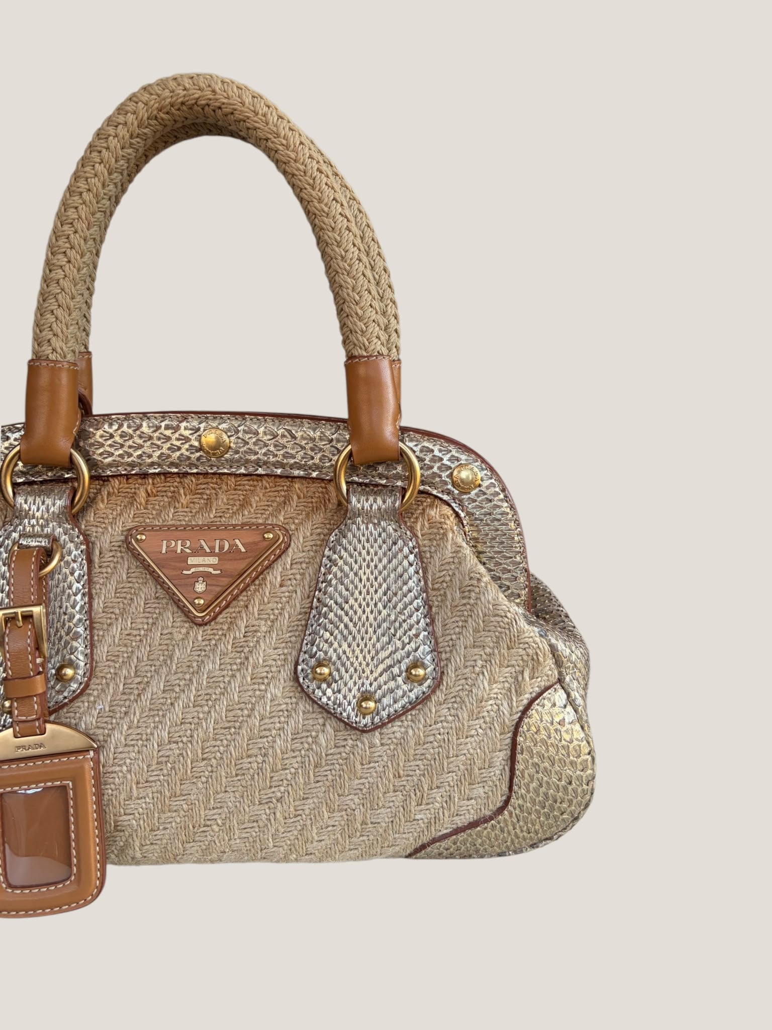 Prada Raffia e Pitone