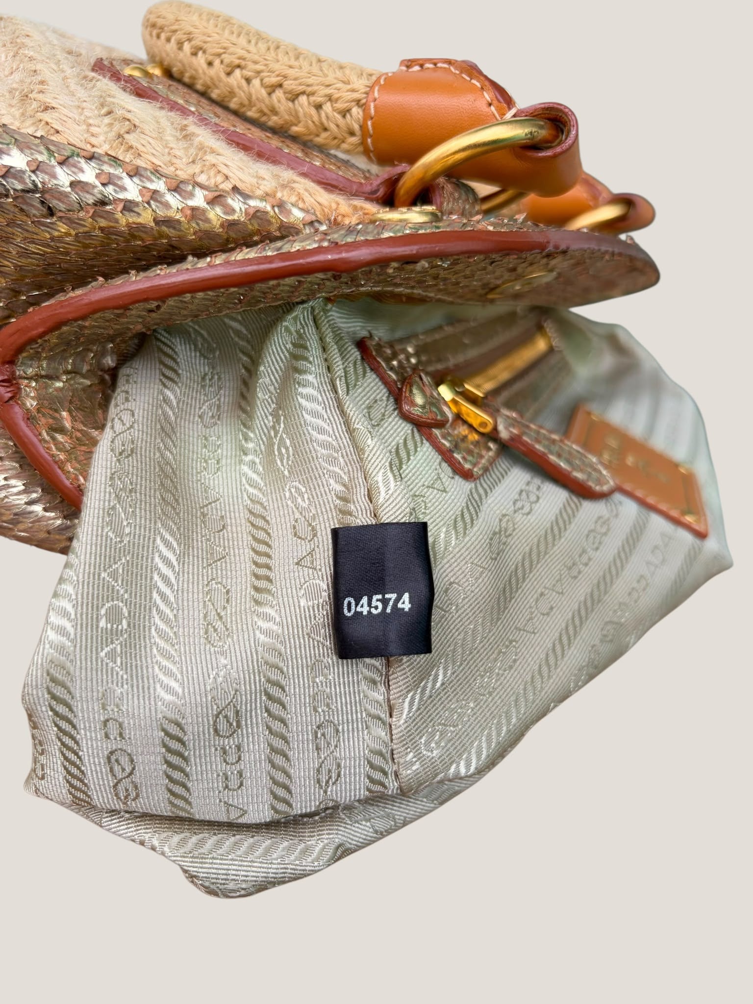 Prada Raffia e Pitone