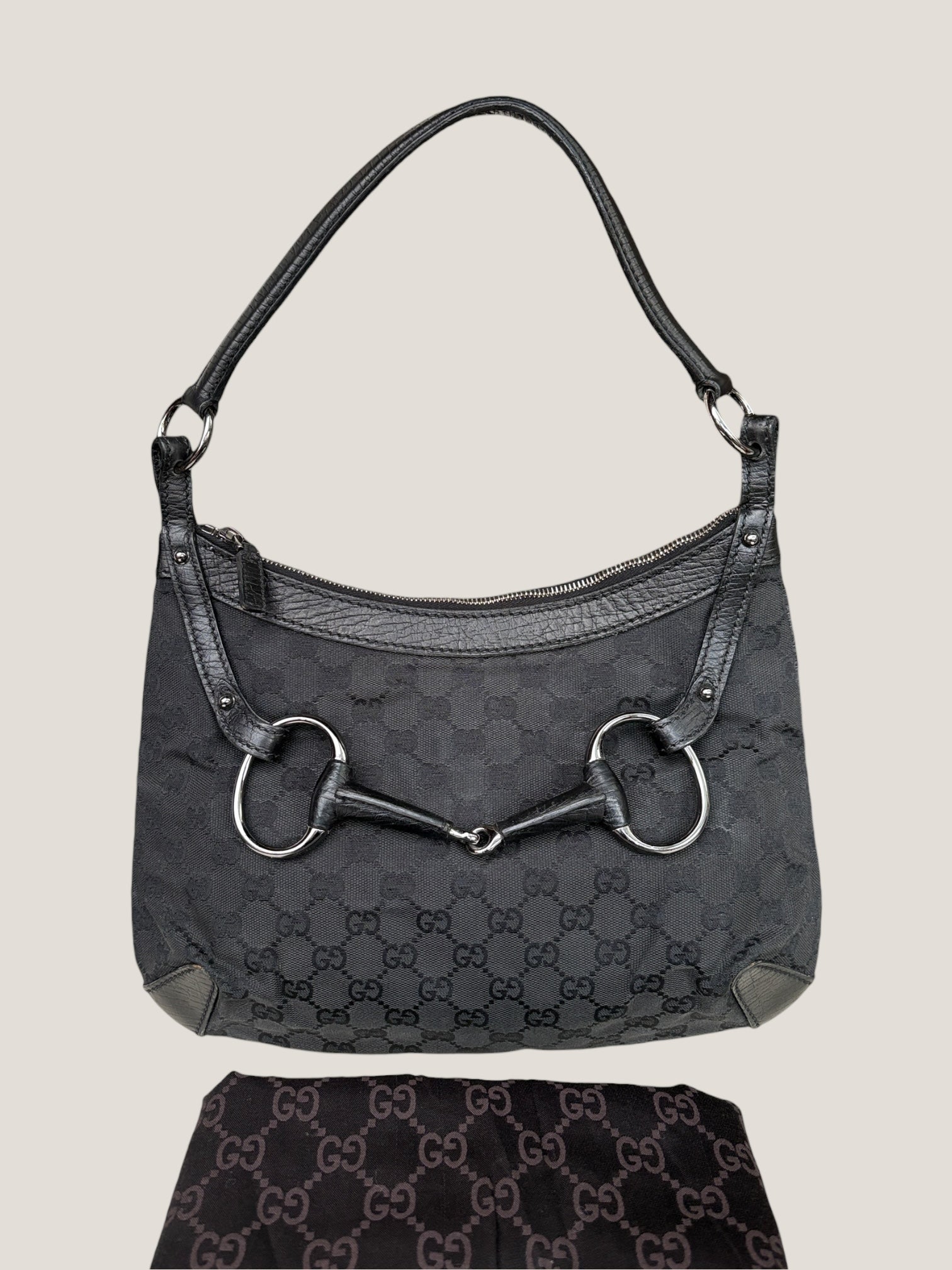 Gucci Horsebit Black Canvas