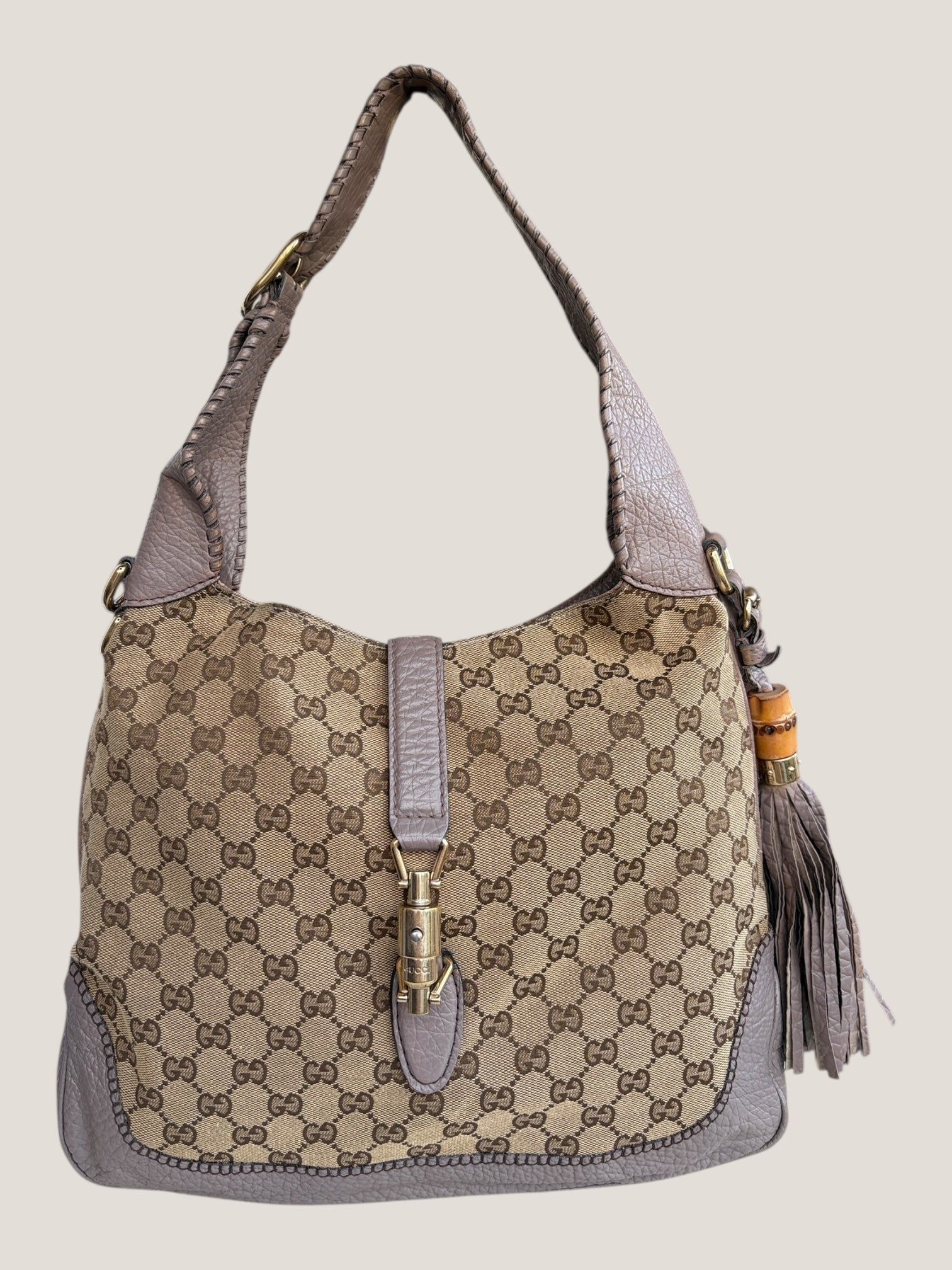 GUCCI Jackie GG Canvas con frange