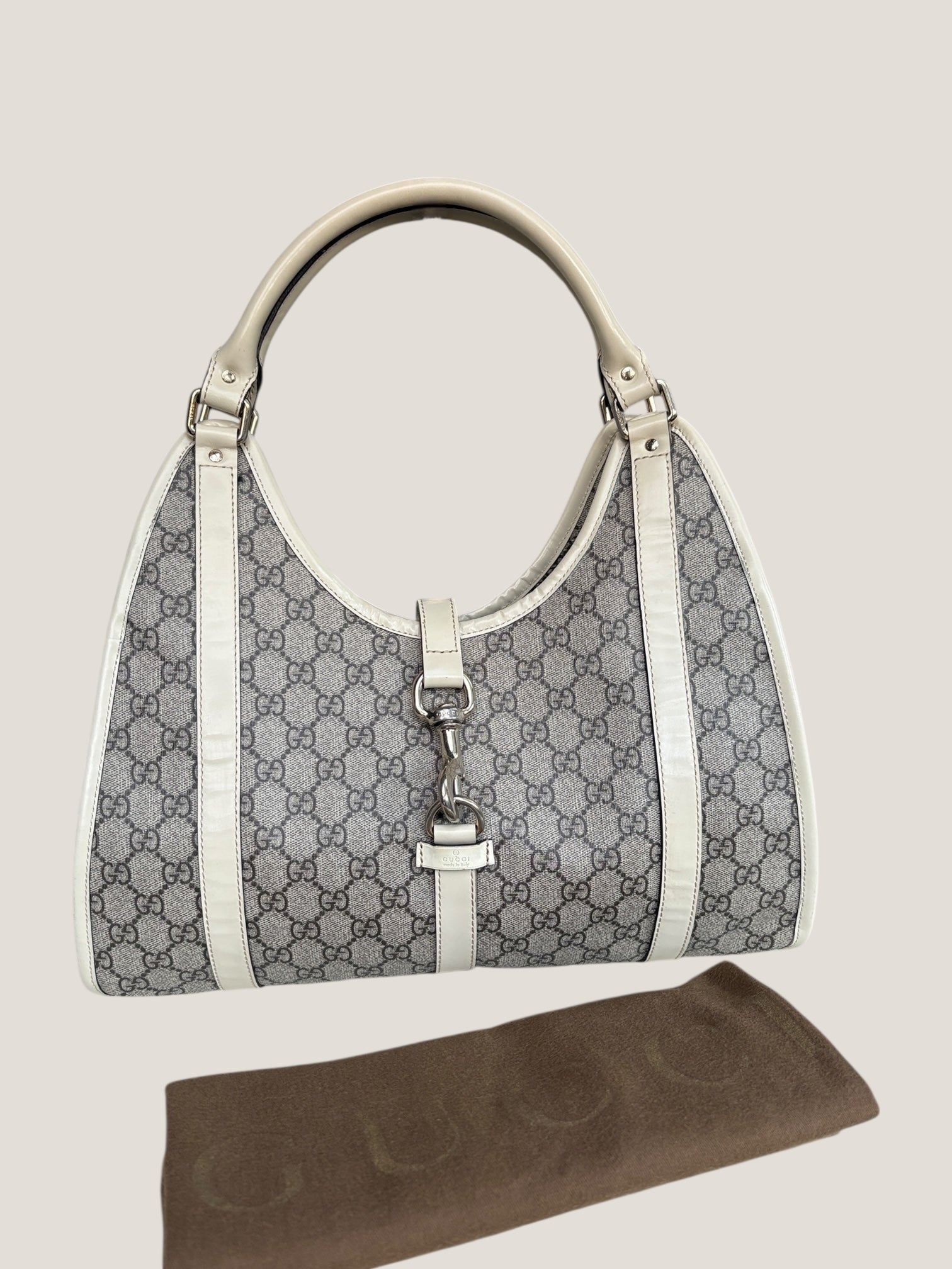 Gucci Jackie Hobo GG Supreme Bianco