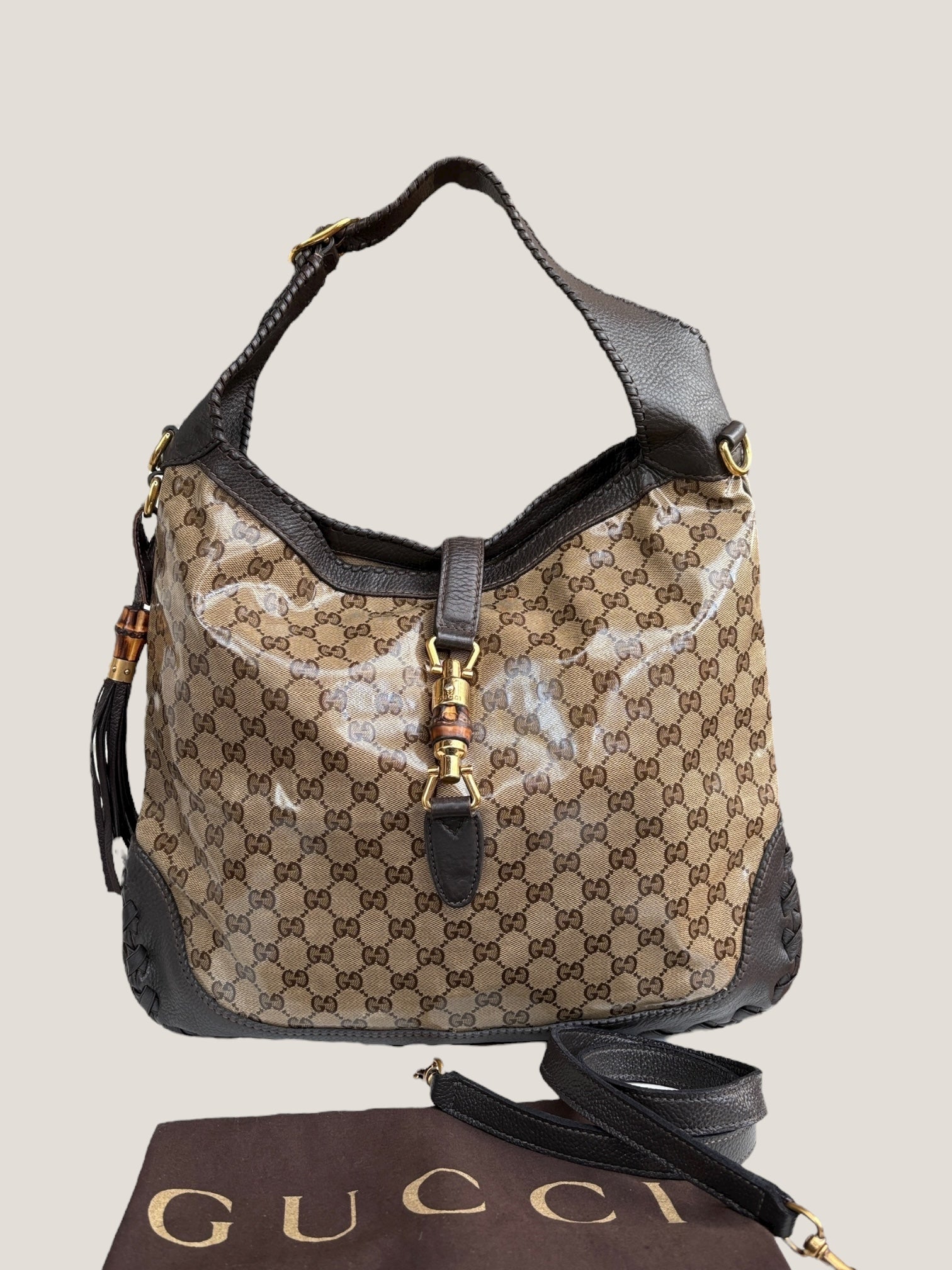Gucci Jackie GG Crystal Hobo
