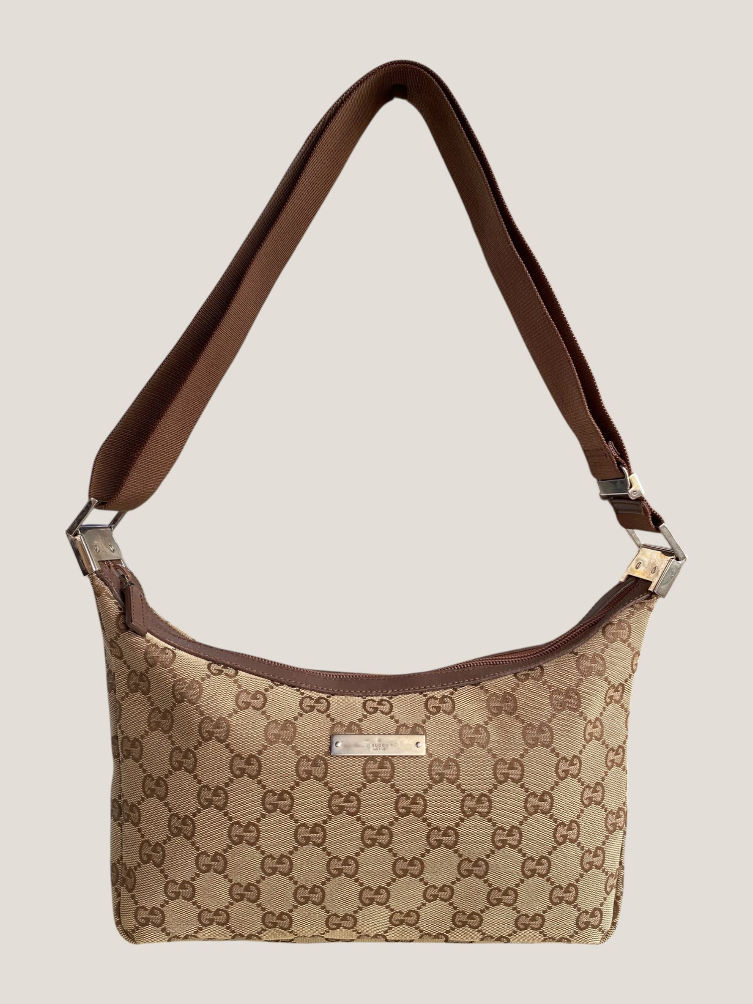 Gucci a tracolla in canvas GG