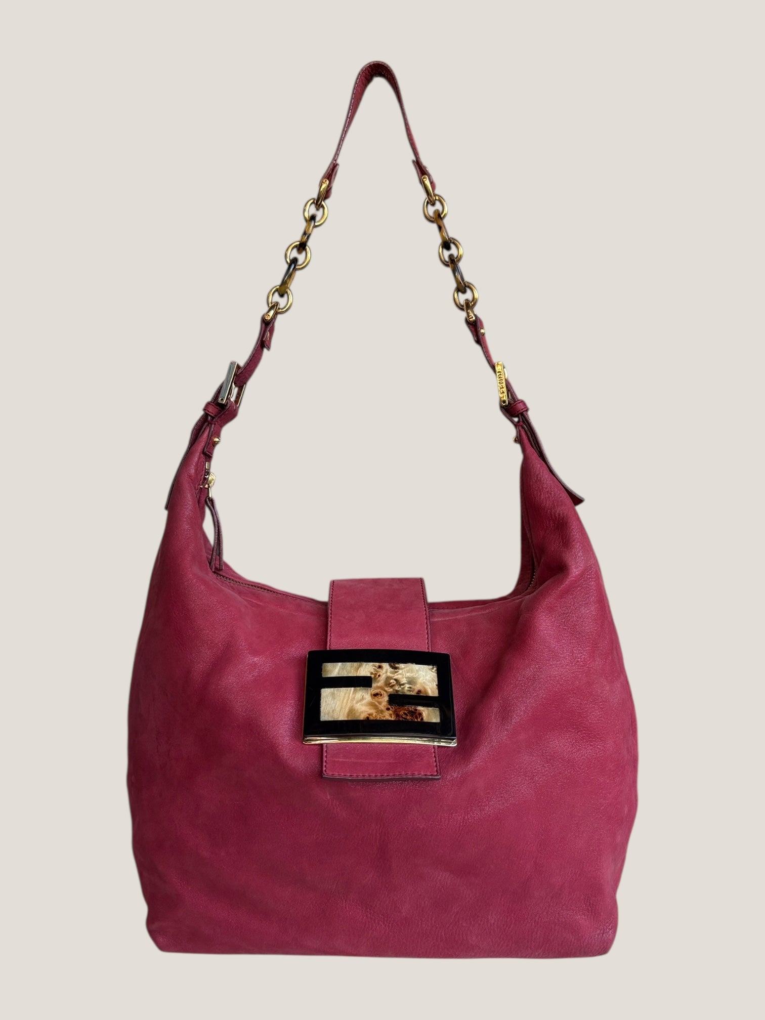 FENDI Baguette Hobo effetto shimmer