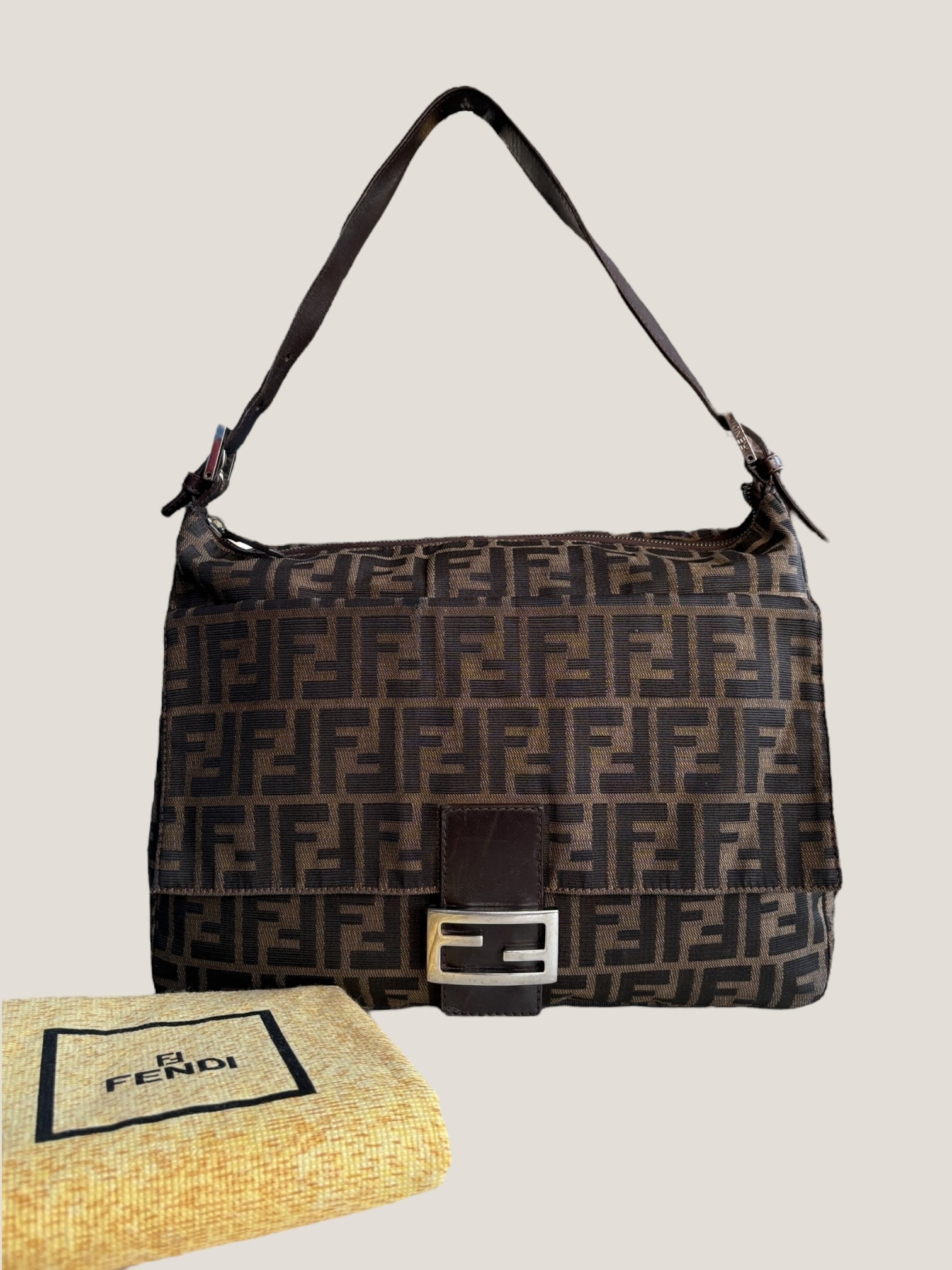 Fendi Mamma Baguette Zucca