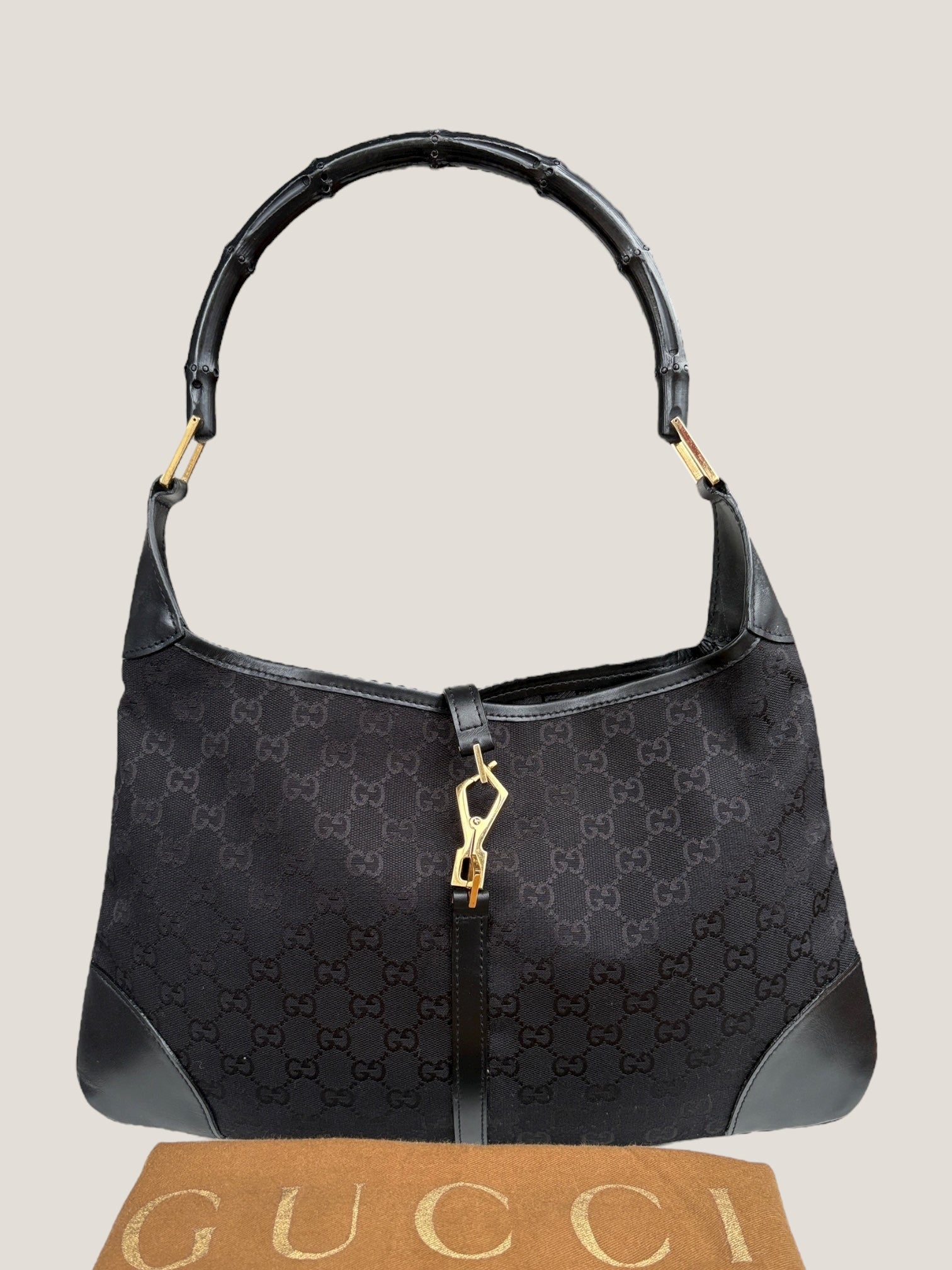 Gucci Jackie GG Monogram Bamboo