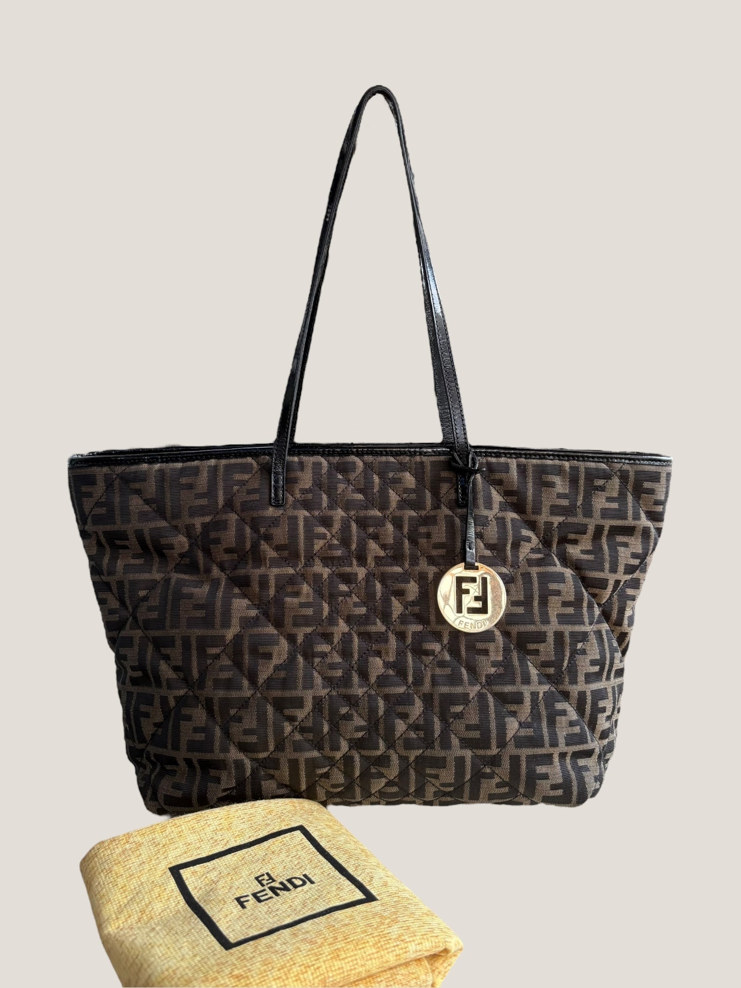 Fendi Tote in tessuto trapuntato monogram