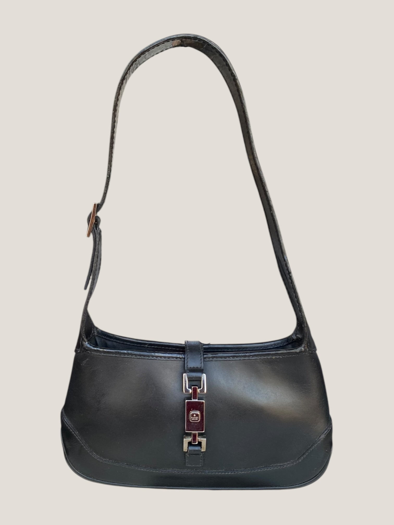 GUCCI Jackie in pelle nera