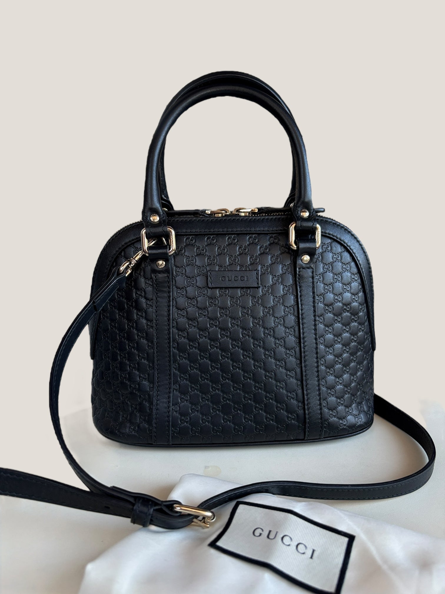 Gucci Mini Microguccissima nera