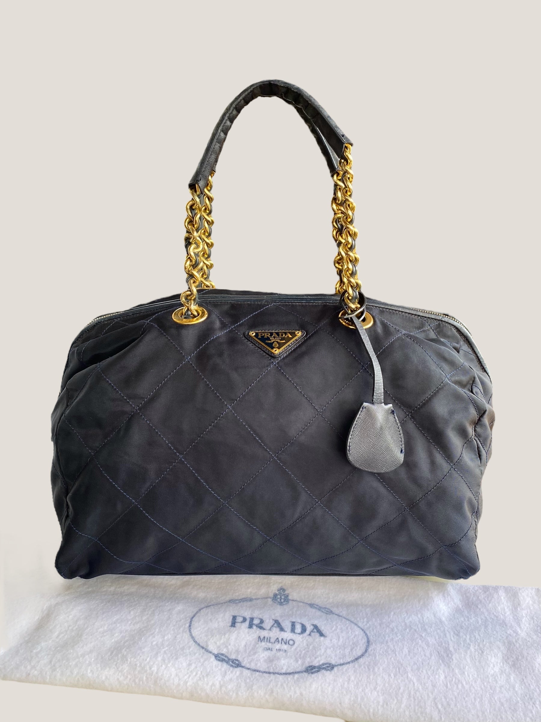 Bauletto Prada in nylon trapuntato